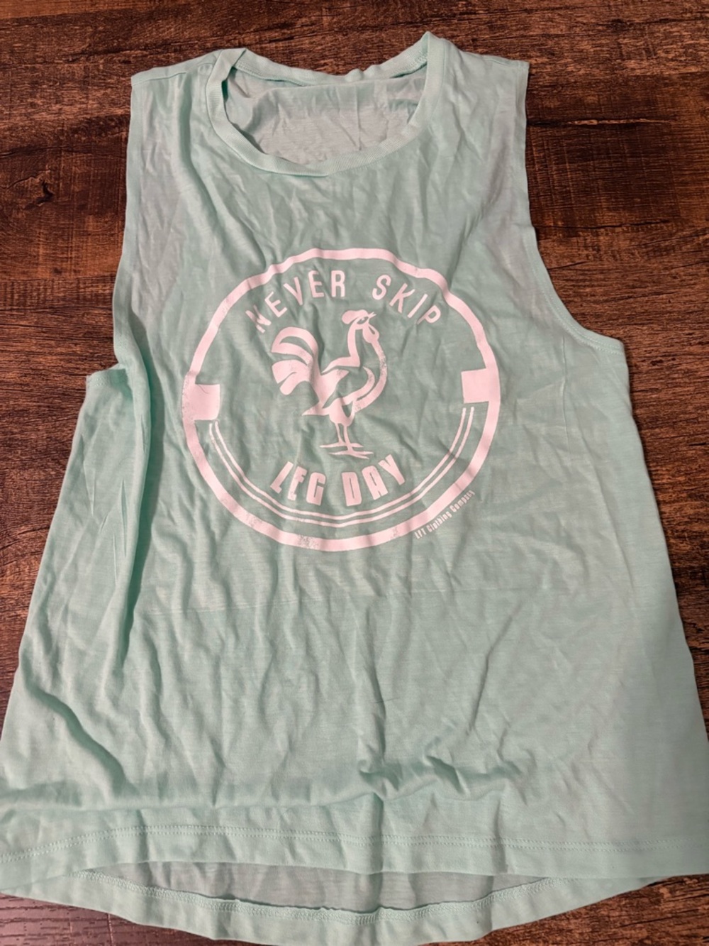 Women’s Mint Green Sleeveless Tank – Never Skip Leg Day